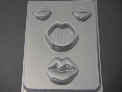 922 Lips Pour Box and Lid Chocolate Candy Mold